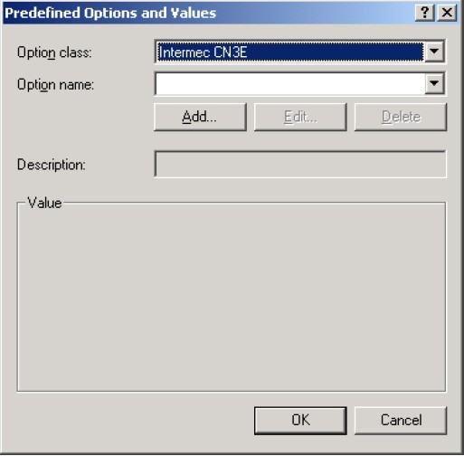 Predefined Options and Values����